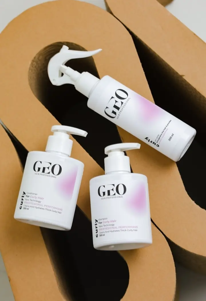 GEO Hair Professional Curly: շամպուն, բալզամ, սփրեյ