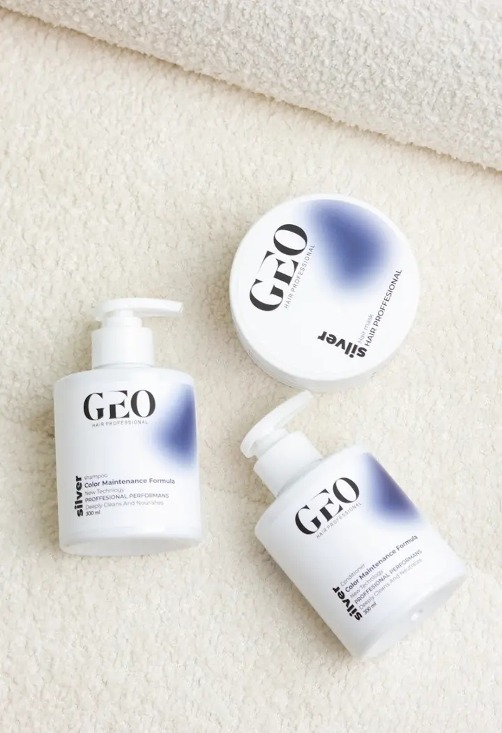 GEO Hair Professional Silver: շամպուն, բալզամ, դիմակ
